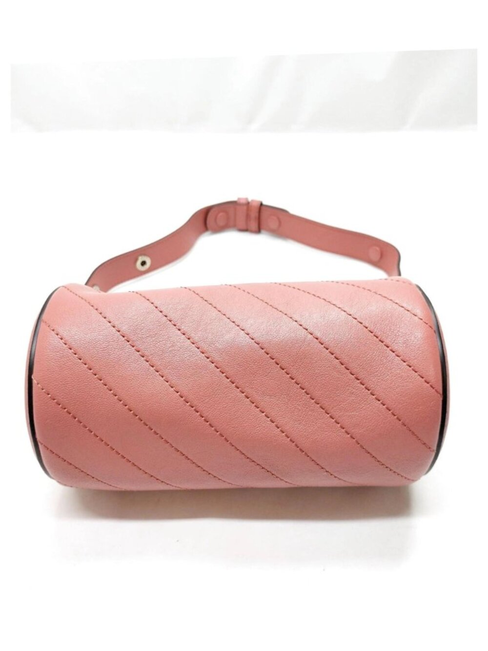 Authentic Gucci Pink Leather Mini Shoulder Bag Pochette GG Charm - Picture 7 of 16